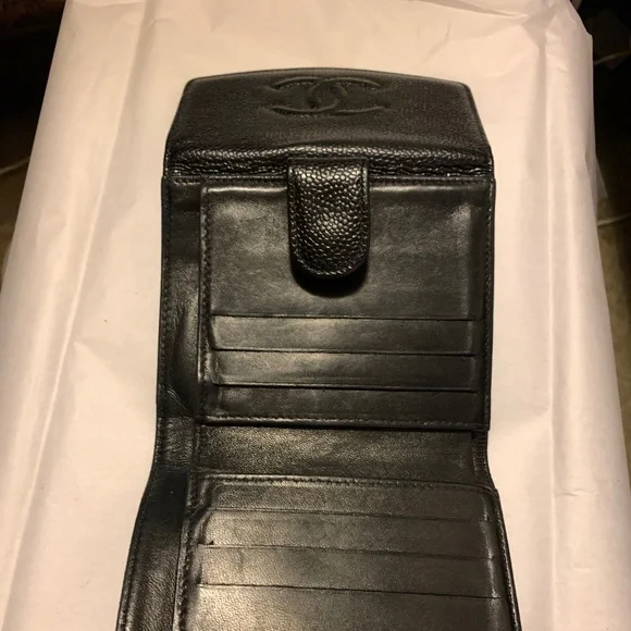 CHANEL BLACK CC Wallet, Vintage - Picture 4 of 10